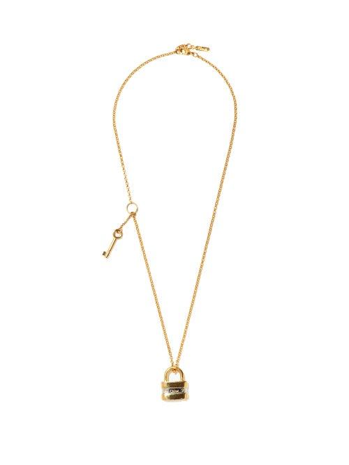 Matchesfashion.com Chlo - Colleen Padlock Necklace - Womens - Silver Gold