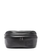 Altu - Logo Patch Leather Belt Bag - Womens - Black