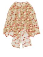 Matchesfashion.com Simone Rocha - Floral Embroidered Tulle Cape - Womens - Green Multi