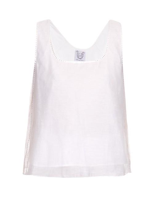 Thierry Colson Pablo Embellished Cotton Top