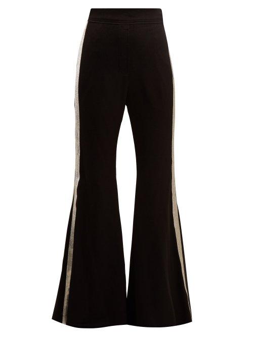 Matchesfashion.com Ellery - Lovedolls Wide Leg Satin Trousers - Womens - Black