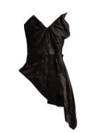 Matchesfashion.com Vivienne Westwood - Asymmetric Satin Corset - Womens - Black