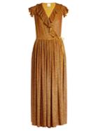 Ashish Sequin-embellished Silk-georgette Wrap Dress