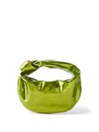 Bottega Veneta - Jodie Mini Metallic-leather Bag - Womens - Green