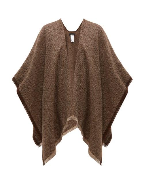 Matchesfashion.com Weekend Max Mara - Hello Cape - Womens - Brown