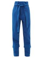 Matchesfashion.com Colville - Belted Combat Trousers - Womens - Blue