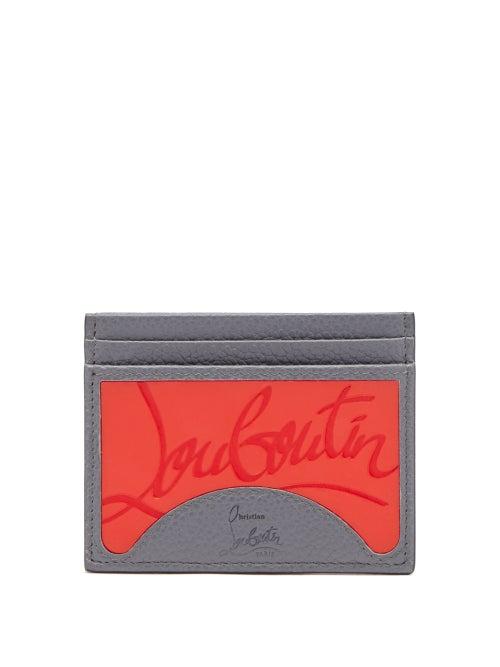Christian Louboutin - M Kios Leather Cardholder - Mens - Grey