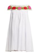Matchesfashion.com My Beachy Side - Magdelena Off The Shoulder Mini Dress - Womens - White Multi