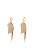 Matchesfashion.com Ellery - Latham Crystal Strand Drop Earrings - Womens - Gold
