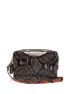 Matchesfashion.com Anya Hindmarch - Python Effect Leather Cross Body Bag - Womens - Grey Multi