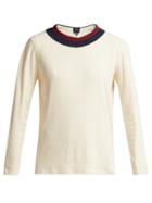 Matchesfashion.com A.p.c. - Colombe Frill Knit Sweater - Womens - Cream