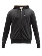 Mens Rtw Paul Smith - Artist-stripe Zipped Wool Hooded Sweatshirt - Mens - Dark Khaki