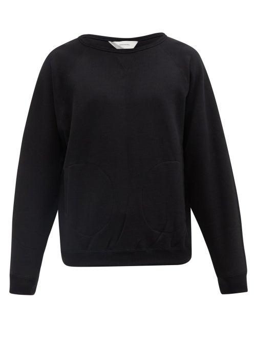 Sasquatchfabrix. - Talisman High-neck Striped Cotton Sweatshirt - Mens - Black
