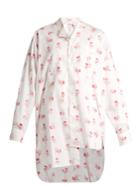 Loewe Asymmetric Rose-print Cotton Shirt