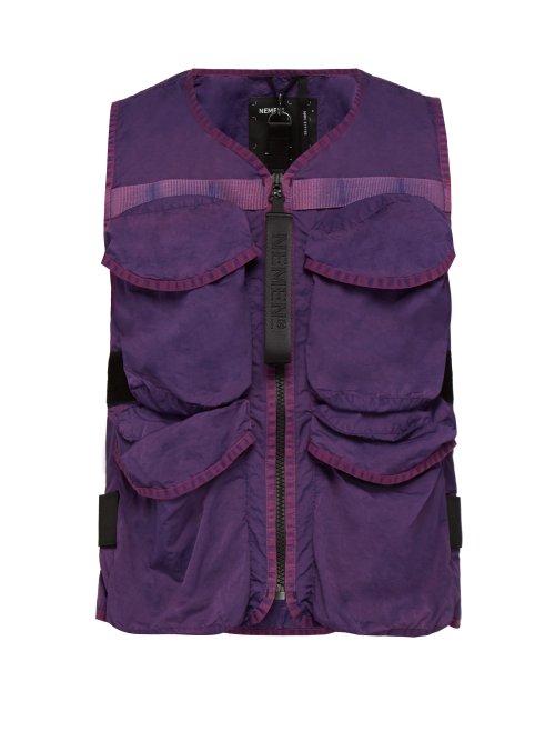 Matchesfashion.com Nemen - Guard Vest Technical Gilet - Mens - Purple