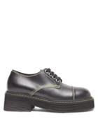 Matchesfashion.com Marni - Chunky Sole Leather Derby Shoes - Womens - Black