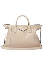 Matchesfashion.com Givenchy - Antigona Soft Medium Leather Shoulder Bag - Womens - Beige