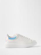 Alexander Mcqueen - Exaggerated-sole Leather Trainers - Mens - White