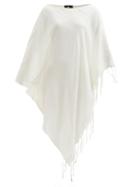 Matchesfashion.com Su Paris - Syama Fringed Striped Cotton-voile Coverup - Womens - Ivory