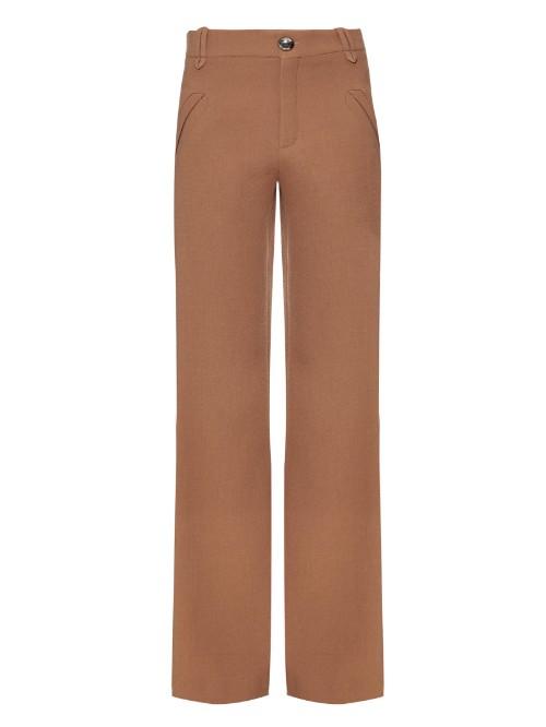 Chloé Mid-rise Wide-leg Wool Trousers