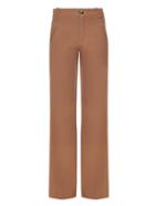 Chloé Mid-rise Wide-leg Wool Trousers