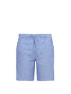 Matchesfashion.com Frescobol Carioca - Linen Blend Shorts - Mens - Blue