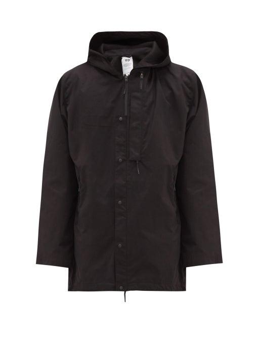 Matchesfashion.com Y-3 - Hooded Technical-canvas Parka - Mens - Black