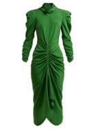 Matchesfashion.com Isabel Marant - Tizy Ruched Crepe Dress - Womens - Green