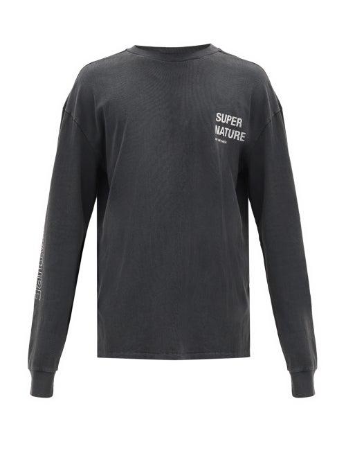 Matchesfashion.com Ksubi - Star Gaze Long-sleeved Cotton T-shirt - Mens - Black Multi
