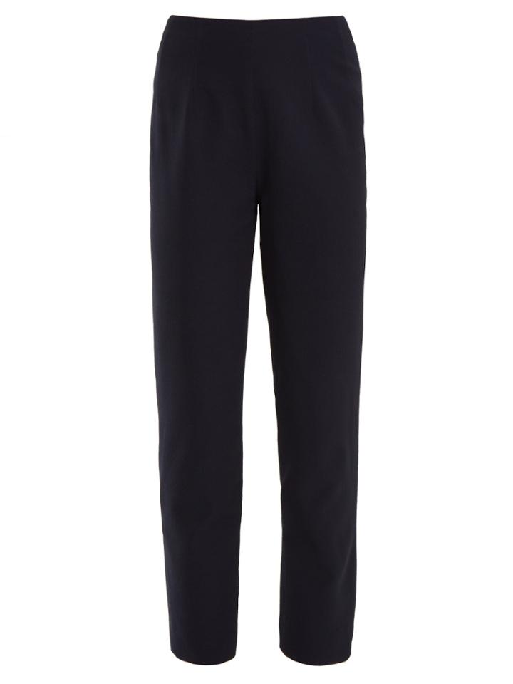 Emilia Wickstead Arabella High-rise Stretch-crepe Trousers