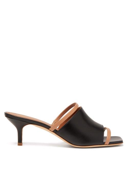 Matchesfashion.com Malone Souliers - Laney Leather Mules - Womens - Black Nude