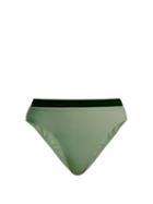 Matchesfashion.com Solid & Striped - The Alexa High Rise Bikini Briefs - Womens - Khaki