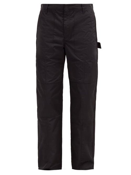 Matchesfashion.com Deveaux - Gus Nylon-twill Straight-leg Trousers - Mens - Black