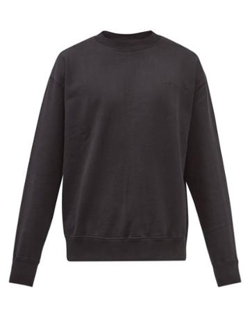 Cdlp - Embroidered Recycled And Organic Cotton Sweatshirt - Mens - Black
