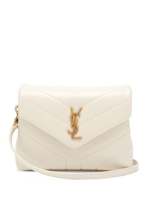 Matchesfashion.com Saint Laurent - Lou Lou Mini Leather Cross Body Bag - Womens - White
