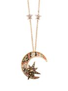 Roberto Cavalli Moon And Star Embellished Necklace