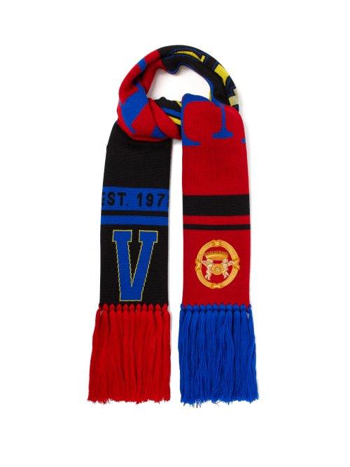 Matchesfashion.com Versace - Fringed Wool Scarf - Womens - Red
