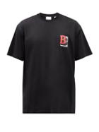 Burberry - Logo-print Cotton-jersey T-shirt - Mens - Black