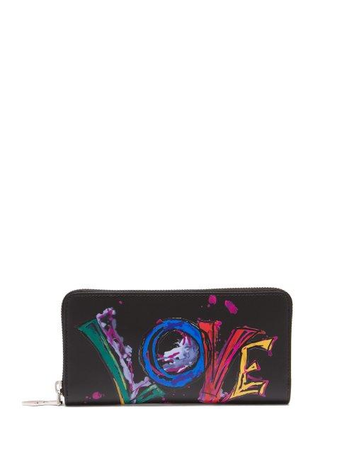 Matchesfashion.com Christian Louboutin - Panettone Leather Wallet - Womens - Black Multi