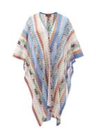 Matchesfashion.com Missoni Mare - V-neck Abstract-jacquard Knitted Kaftan - Womens - Multi