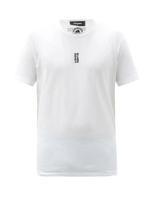 Matchesfashion.com Dsquared2 - Logo-print Cotton-jersey T-shirt - Mens - White