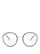 Matchesfashion.com Stella Mccartney - Round Frame Metal Glasses - Womens - Black