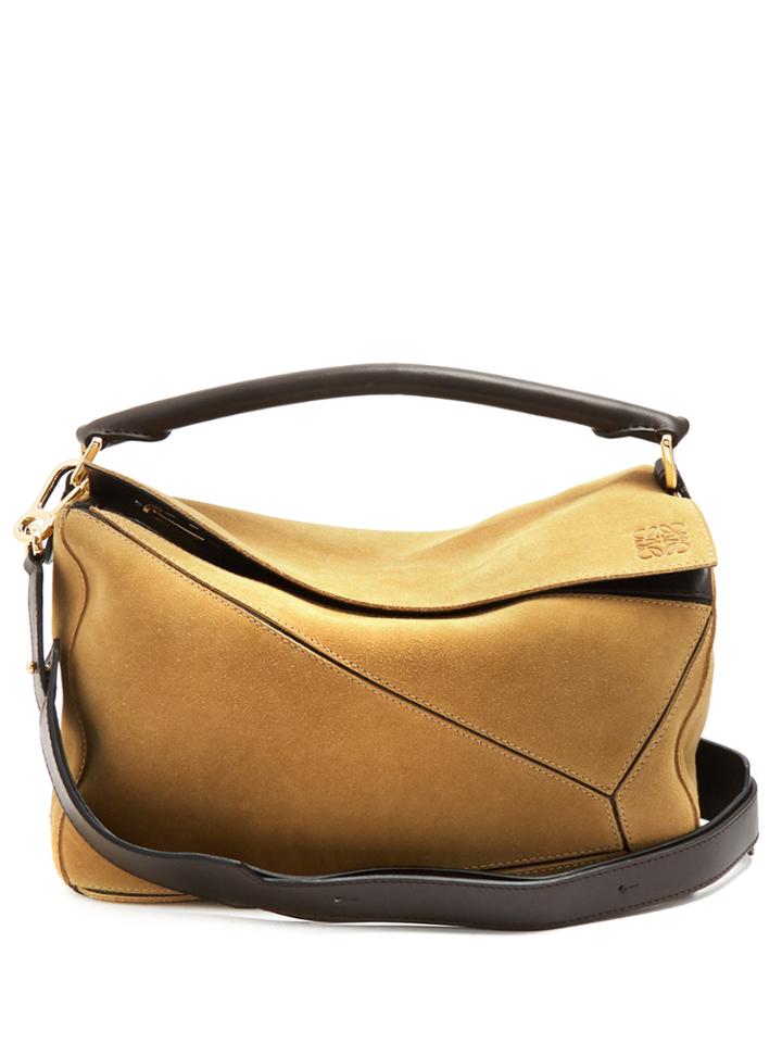 Loewe Puzzle Suede Bag