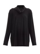 Norma Kamali - Roll-neck Jersey Top - Womens - Black