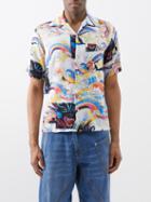Aries - Panthera Patch-pocket Twill Shirt - Mens - Multi