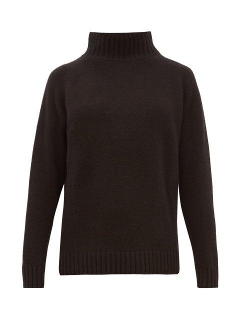 Matchesfashion.com The Elder Statesman - Highland High Neck Cashmere Sweater - Womens - Black