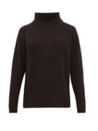 Matchesfashion.com The Elder Statesman - Highland High Neck Cashmere Sweater - Womens - Black