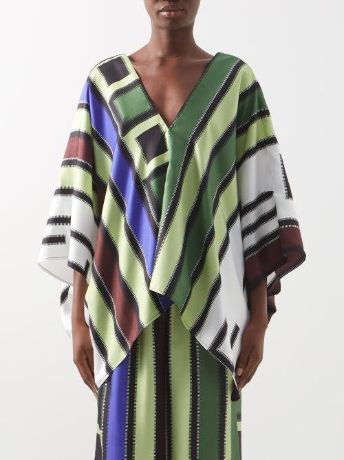Louisa Parris - The Majorca Printed Silk Top - Womens - Multi