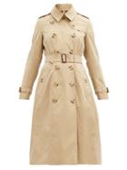 Matchesfashion.com Burberry - Chelsea Long Cotton-gabardine Trench Coat - Womens - Beige