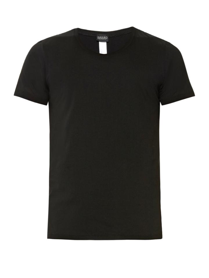 Hanro Crew-neck Stretch-cotton Jersey T-shirt